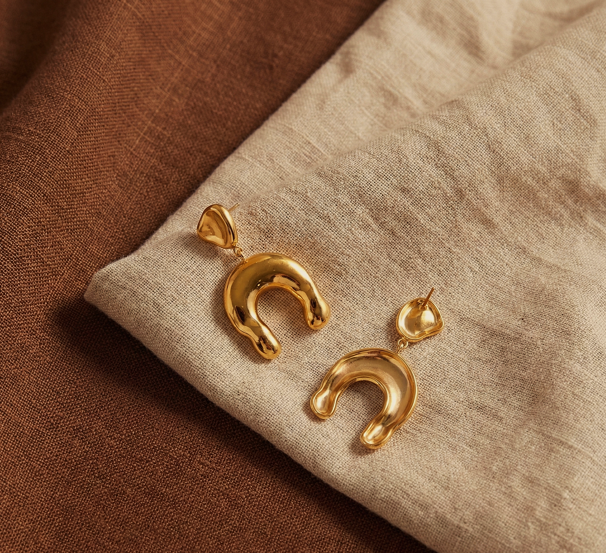 Regal Horseshoe Drop Earrings