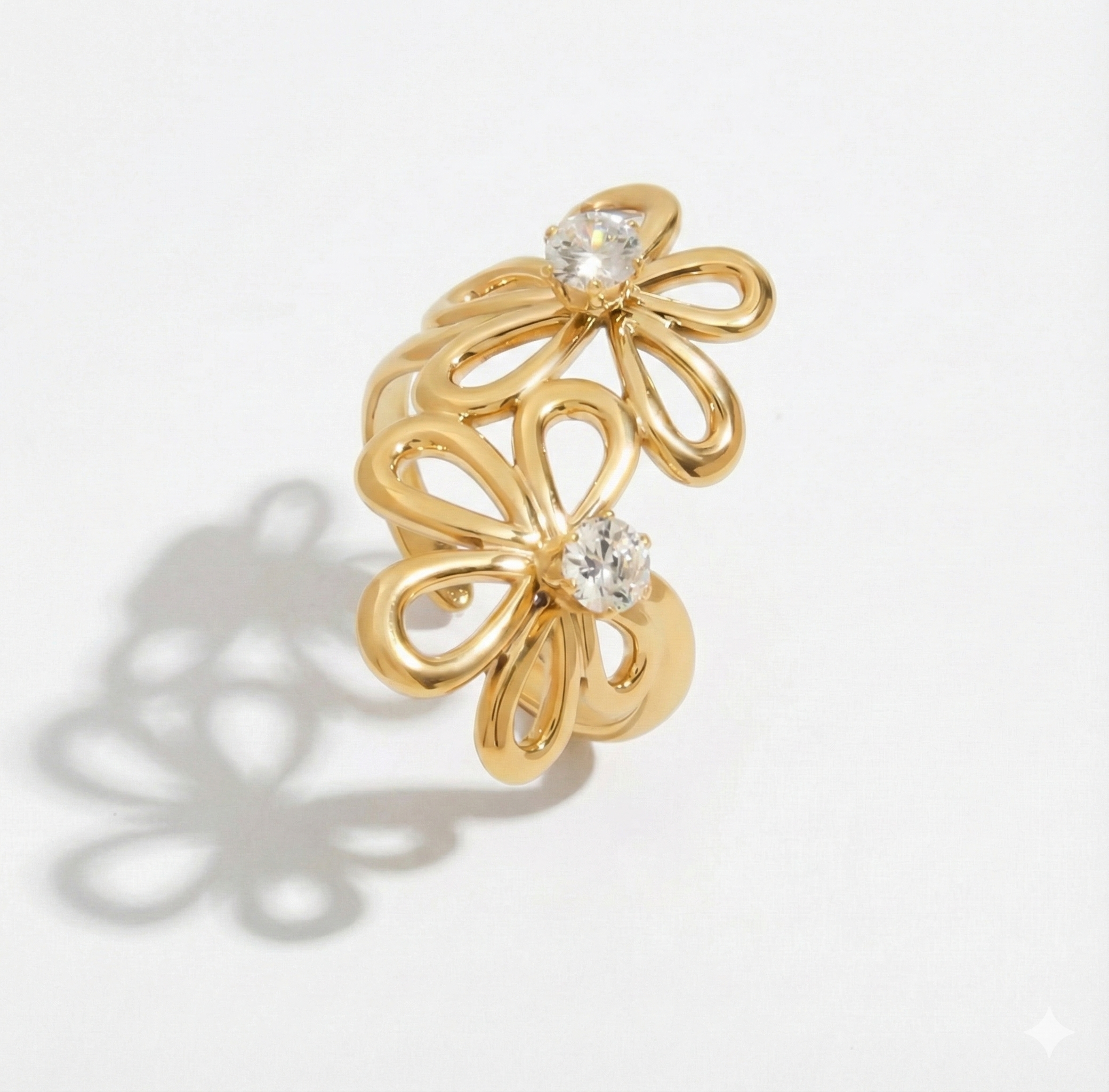 Double Bloom Ring