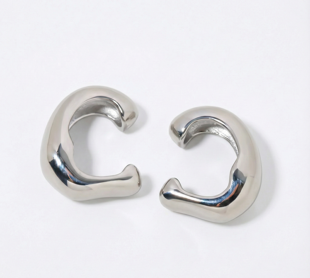 Sculpted C-Shape Ear Cuffs