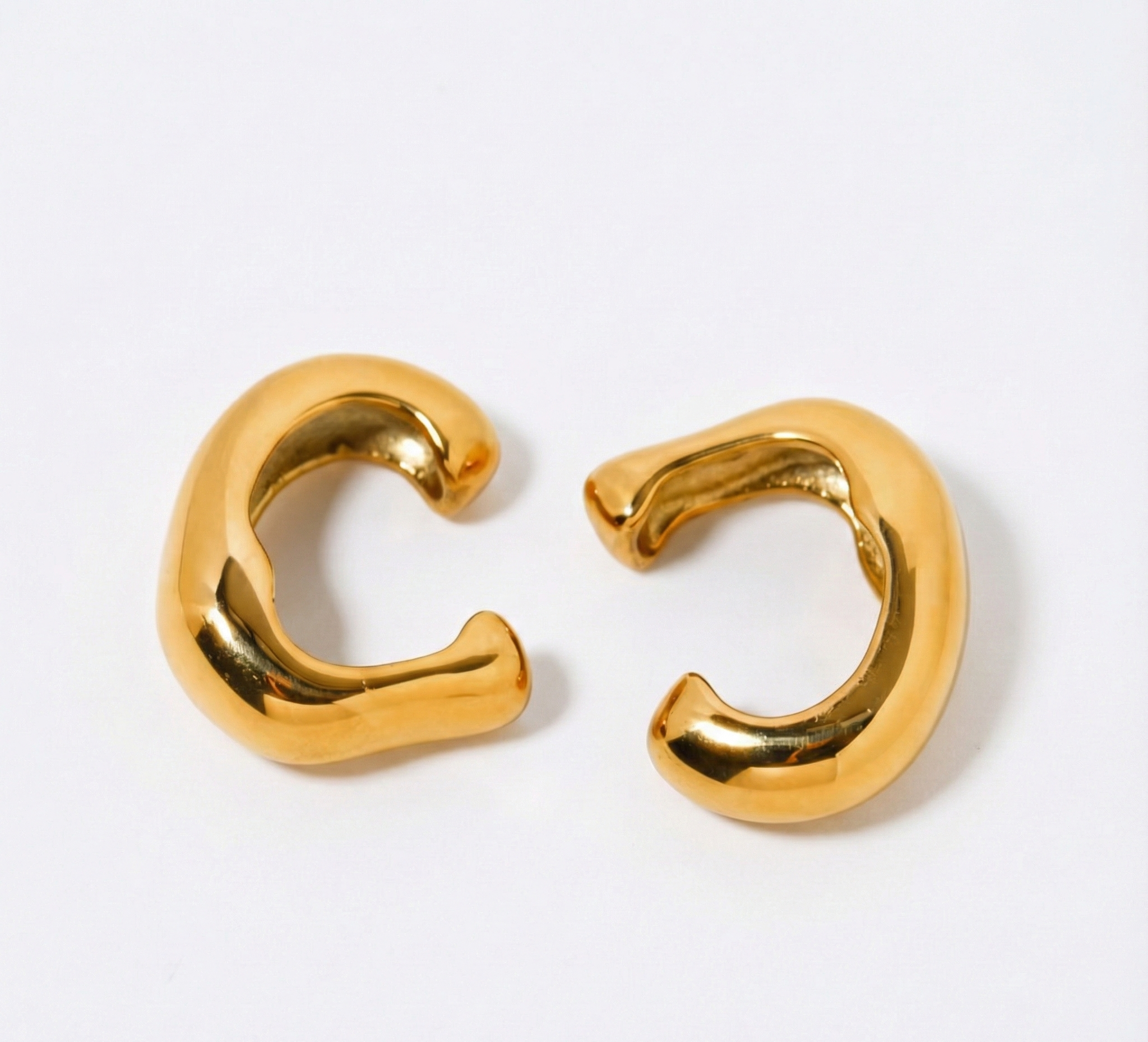 Sculpted C-Shape Ear Cuffs