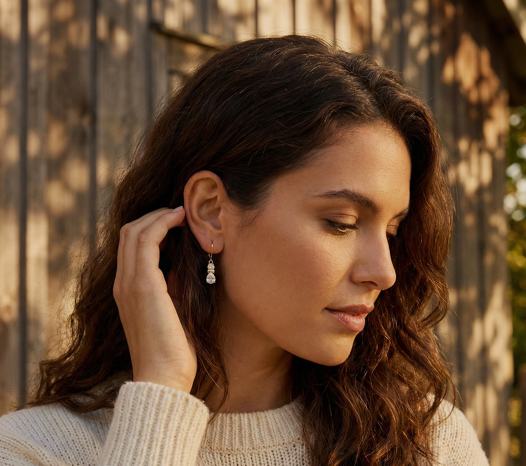 Bella Kitten Drop Earrings