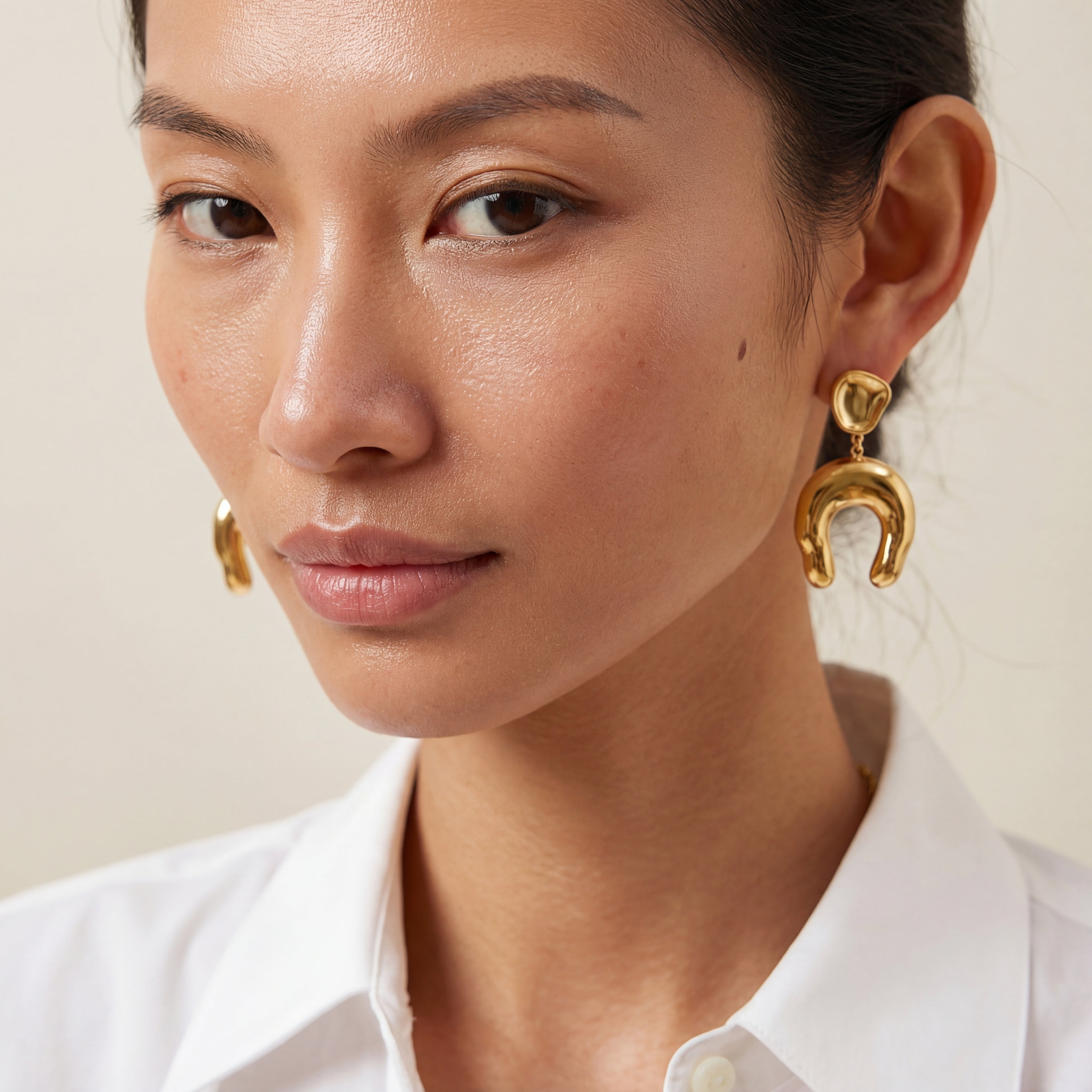 Regal Horseshoe Drop Earrings