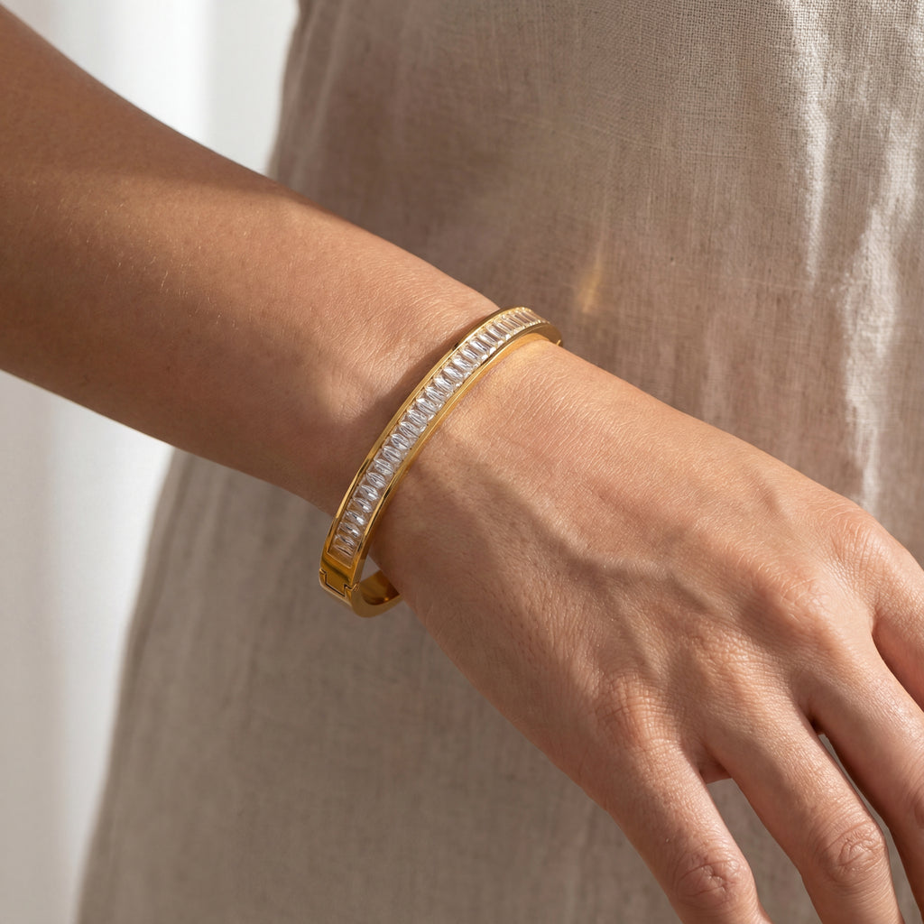 Opalyn Baguette Bangle