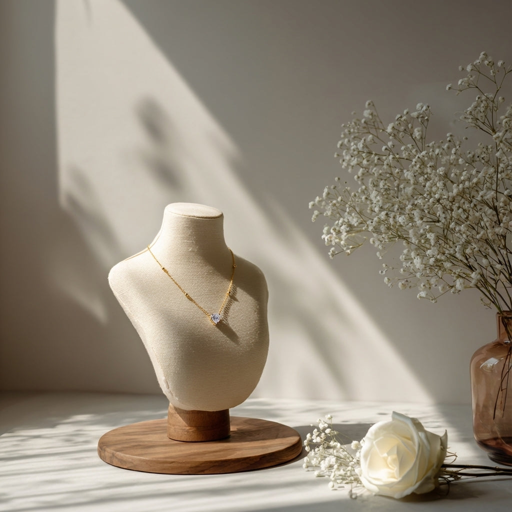 Luna Heart Pendant Necklace