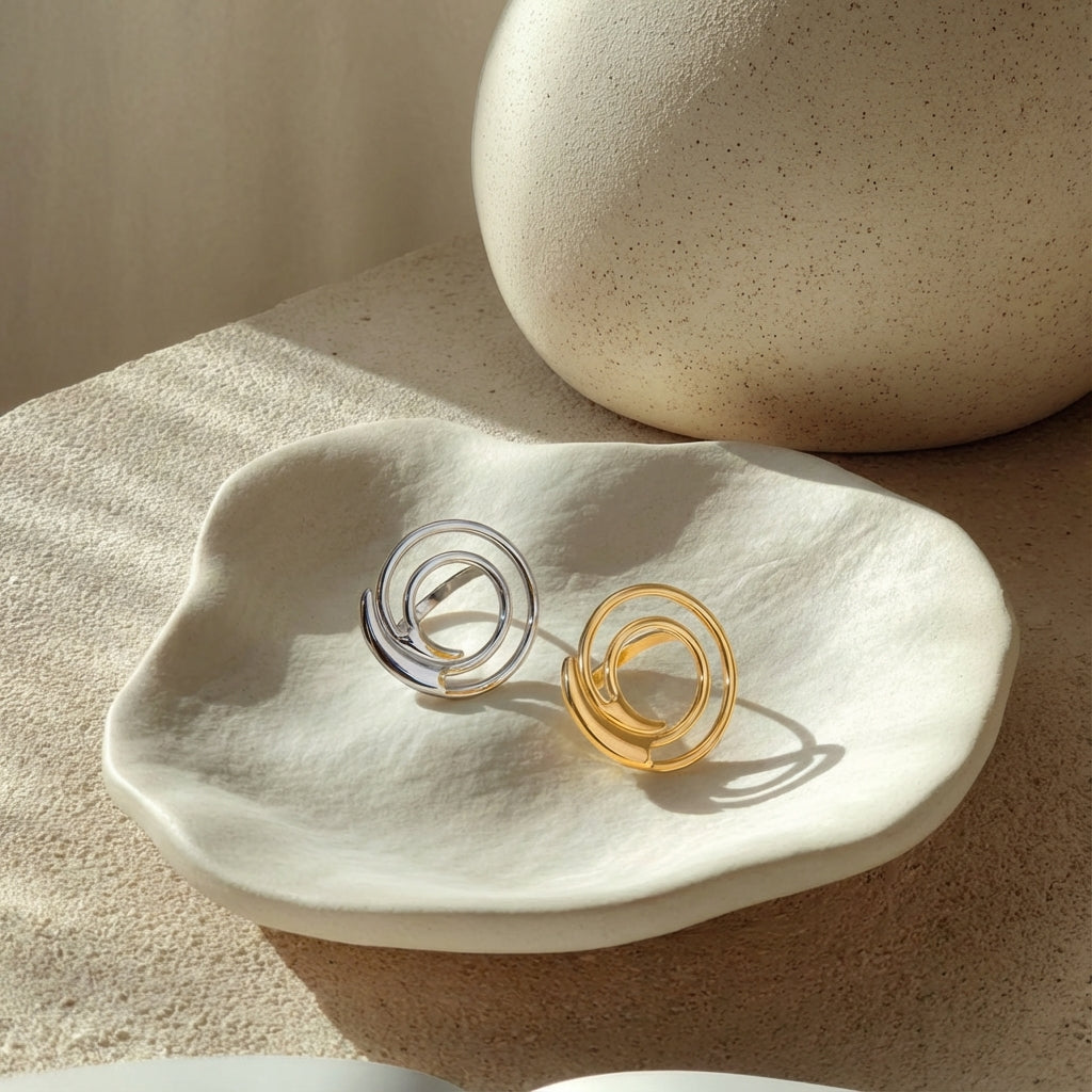 Universe Spiral Ring Collection