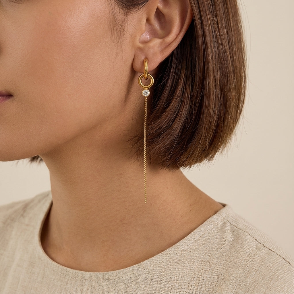 Linear Drop Earring
