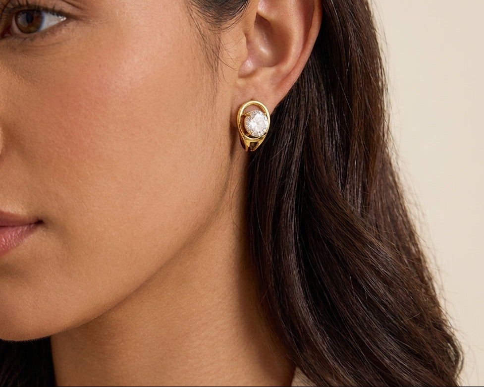 Radiance Huggie Earrings