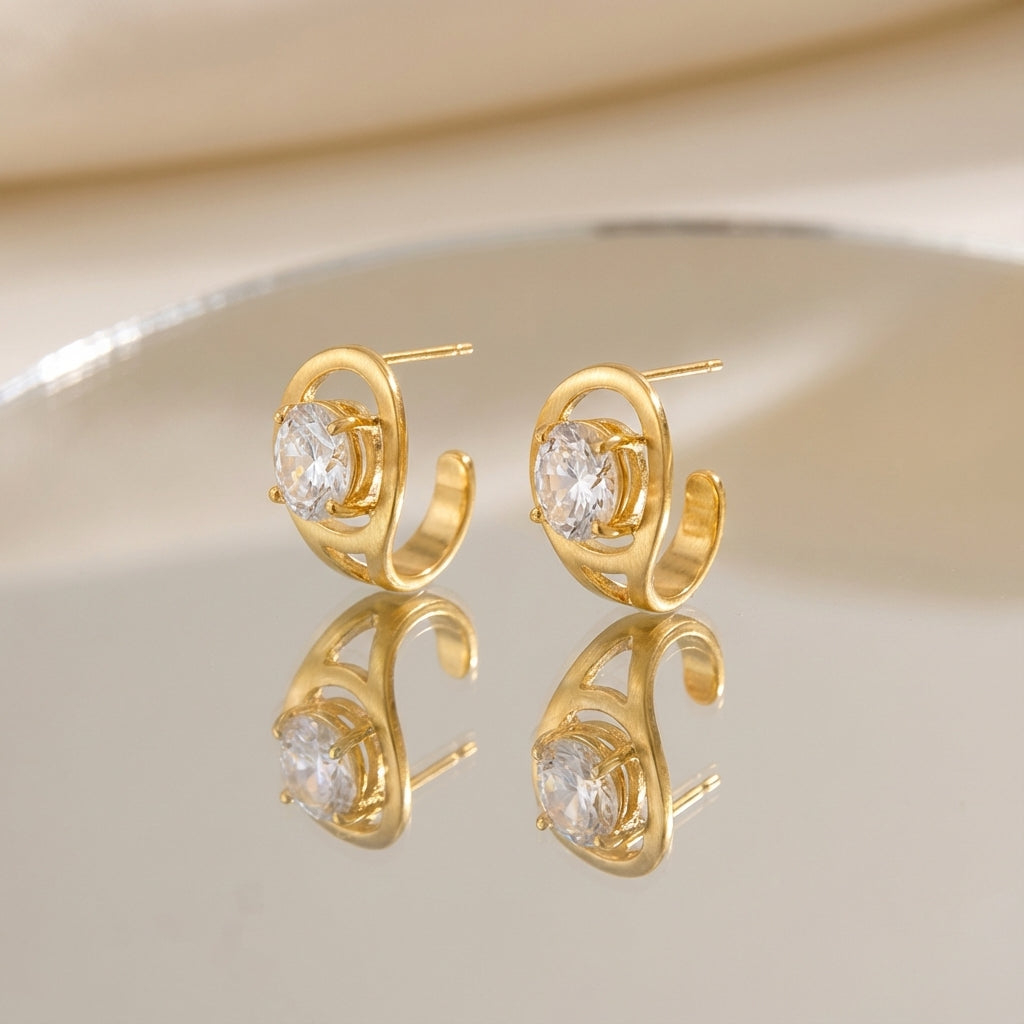 Radiance Huggie Earrings